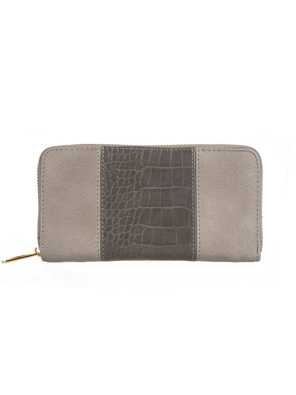 Dámská peněženka se vzorem krokodýlí kůže - šedá