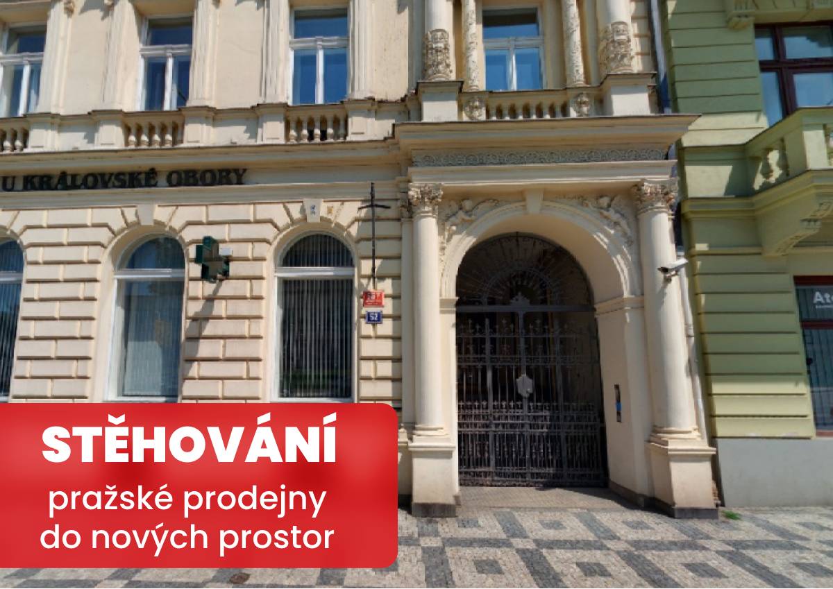 Stěhování pražské prodejny!