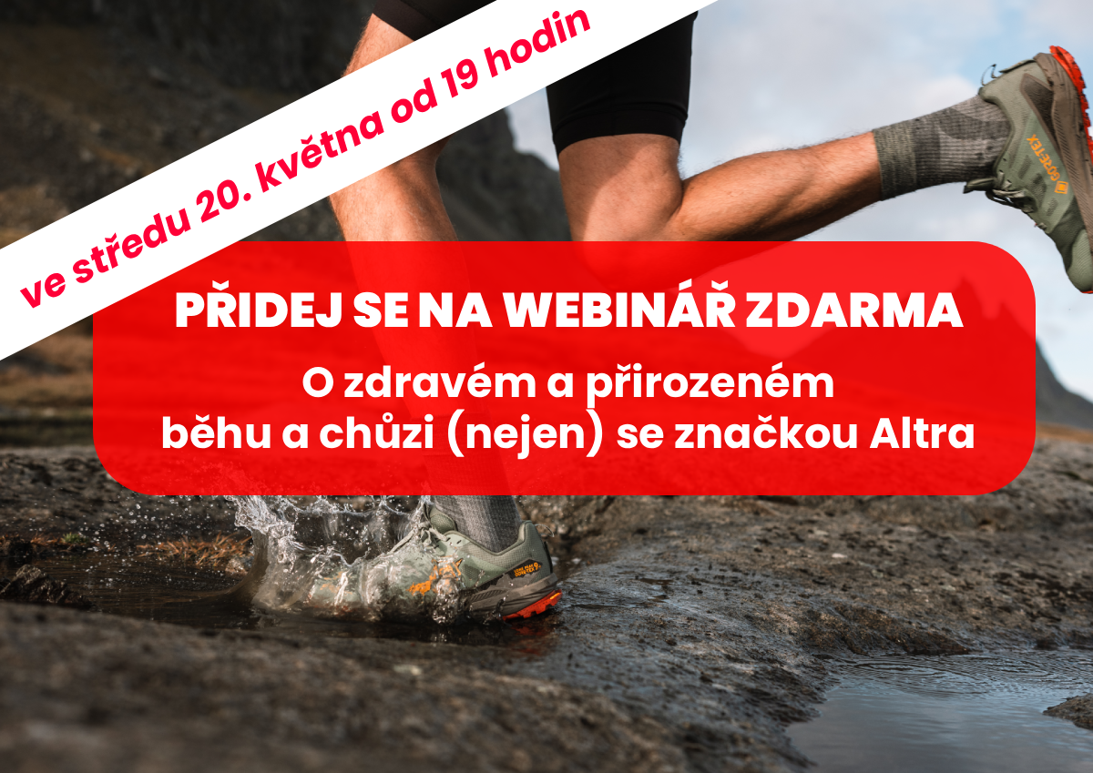 Pozvánka na webinář: Cesta ke zdravému a přirozenému běhu (nejen) se značkou Altra