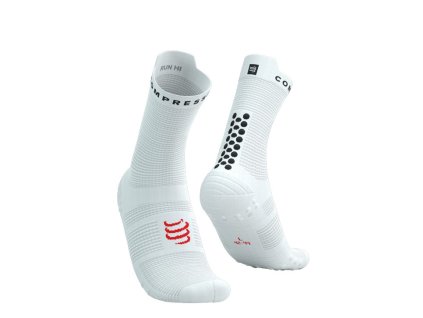 pro racing socks v4 0 run high white black t2