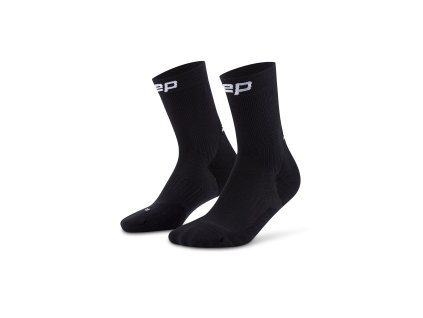 Core Run Socks Mid Cut 5 0 black WP7C5R WP8C5R front 2 white 4to5