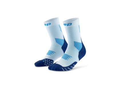Core Run Socks Mid Cut 5 0 ice blue WP7CIR WP8CIR front 2 white 4to5