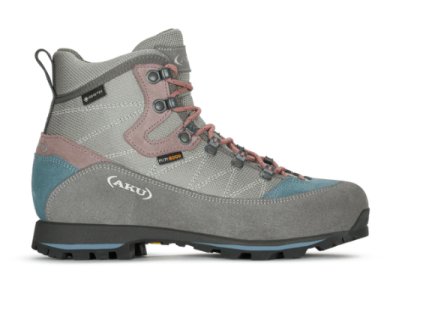 AKU TREKKER LITE III Wide GTX - dámská kožená - šedá/modrá/růžová