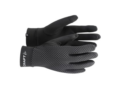 CRAFT běžecké rukavice Lumen Fleece 2 - černé