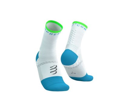 pro marathon socks v2 0 white norse blue neon green t1