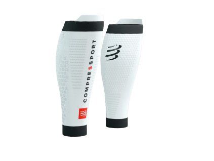 Compressport R2 3.0 návleky na lýtka  - bílá/černá