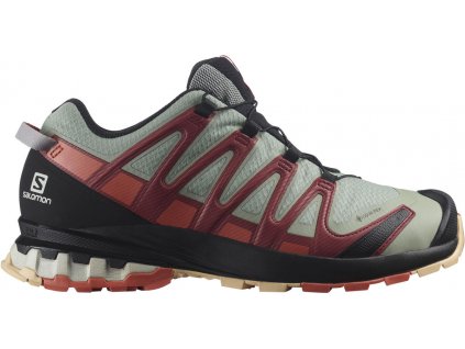 Salomon XA PRO 3D v8 GTX - dámská - zelená/vínová/černá