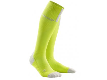 Run Compression Socks 3.0 lime light grey WP50EX m WP40EX w pair front