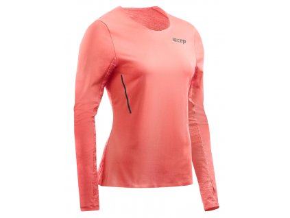 Run Shirt Long Sleeve coral W0A3B6 w front