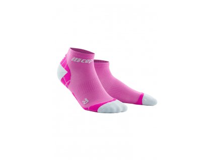 CEP kotníkové ponožky ULTRALIGHT - dámské - růžová/světle šedá