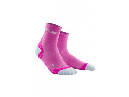 CEP krátké ponožky ULTRALIGHT - dámské - růžová/světle šedá
