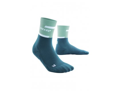 CEP Run Socks Mid Cut ocean petrol WP2CNR WP3CNR front