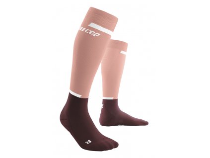 CEP Run Socks rose darkred WP201R front
