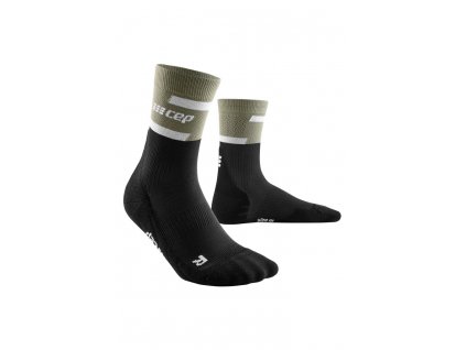 CEP vysoké ponožky 4.0 - dámské - olivová/černá