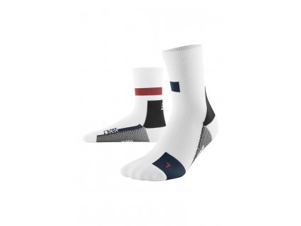 The run limited 2024 01 socks mid cut white WP7C0A WP8C0A front