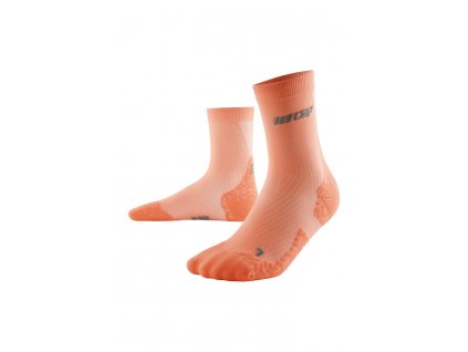 Ultralight socks mid cut v3 coral cream WP7CBY front