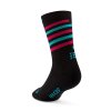 CEP the run limited 2024 3 socks mid cut black pink aqua WP7C3K WP8C3K back 1