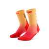 Core Run Edt Gradient Socks Mid Cut 5 0 red marigold fade WP7CNG WP8CNG front 2 white 4to5