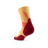 Core Run Socks Mid Cut 5 0 marigold burgundy WP7CMR WP8CMR back white 4to5