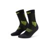 Core Run Socks Mid Cut 5 0 black lime WP7CLR WP8CLR front 2 white 4to5