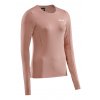 CEP Run Shirt Round Neck LS rose W0A3A6 w front