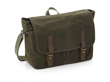 messenger heritage waxed canvas olive