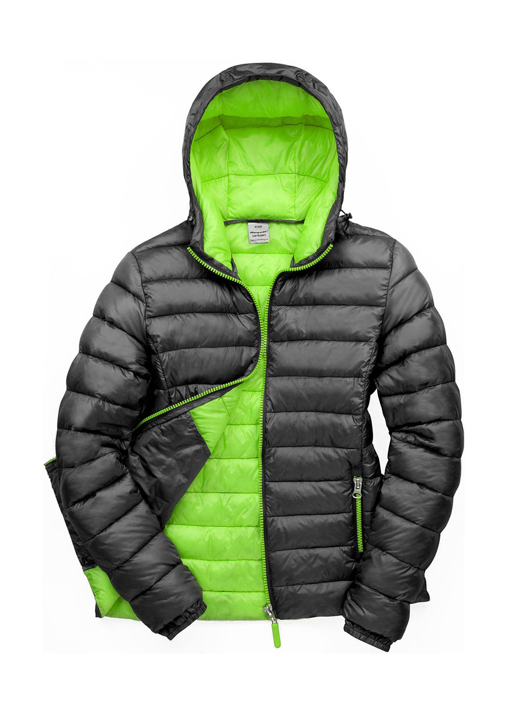 Dámská Snow Bird bunda s kapucí Velikost: M (12), Barva: Black/Lime