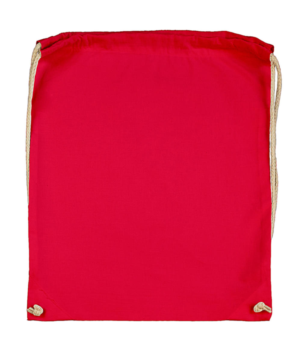Bavlněný zatahovací batoh Barva: Red