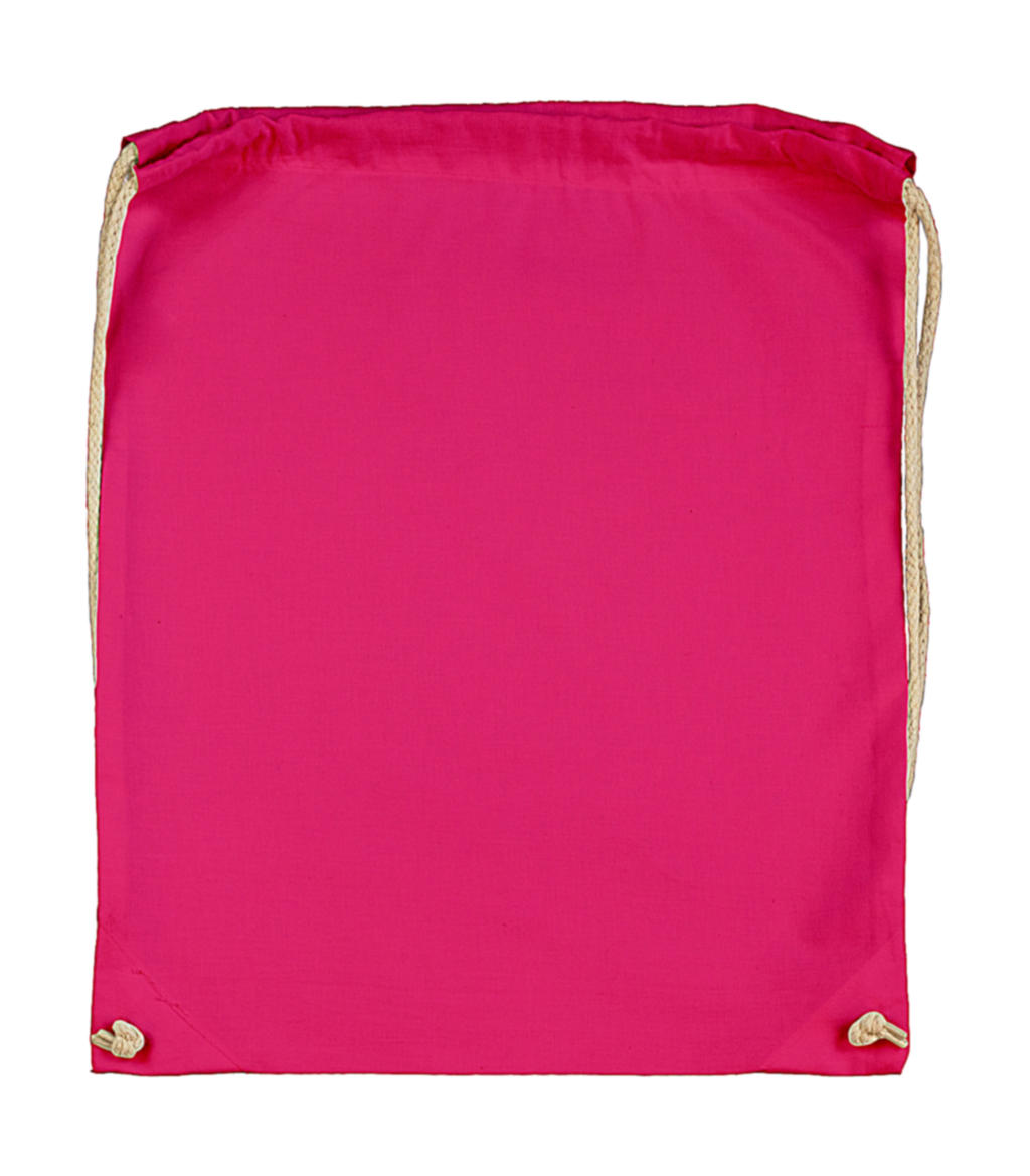 Bavlněný zatahovací batoh Barva: FAS_Magenta