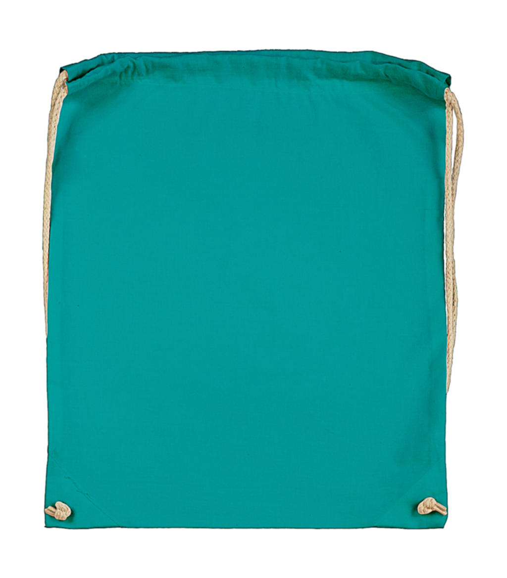 Bavlněný zatahovací batoh Barva: Turquoise