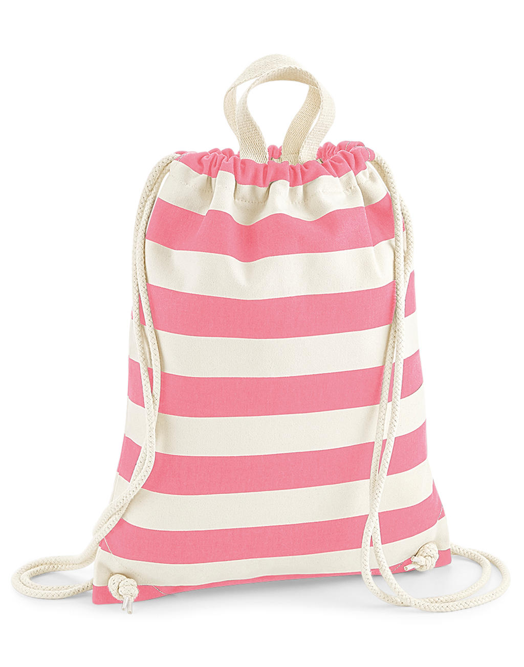 Batoh na šňůrky nautical Gymsac Barva: Natural/Pink