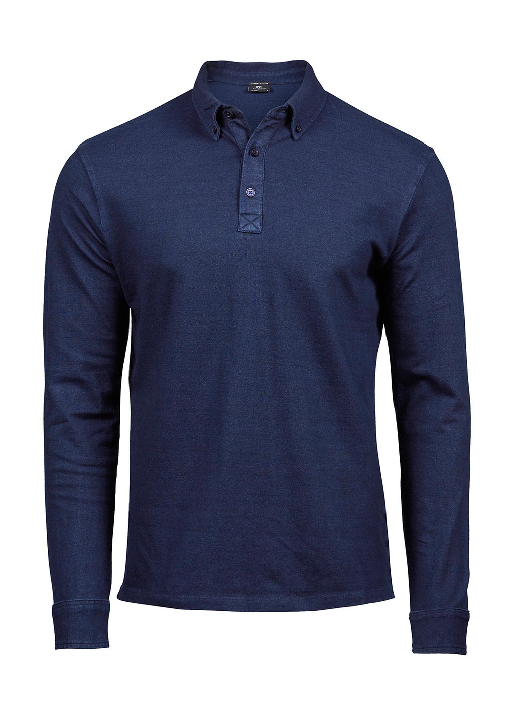 Pánské polo tričko Luxury Stretch s dlouhým rukávem Velikost: 3XL, Barva: Navy