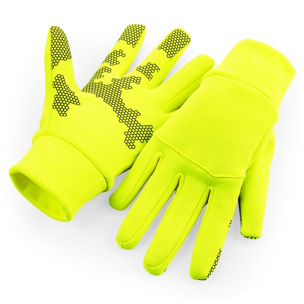 Sportovní rukavice Softshell Velikost: S/M, Barva: Žlutá
