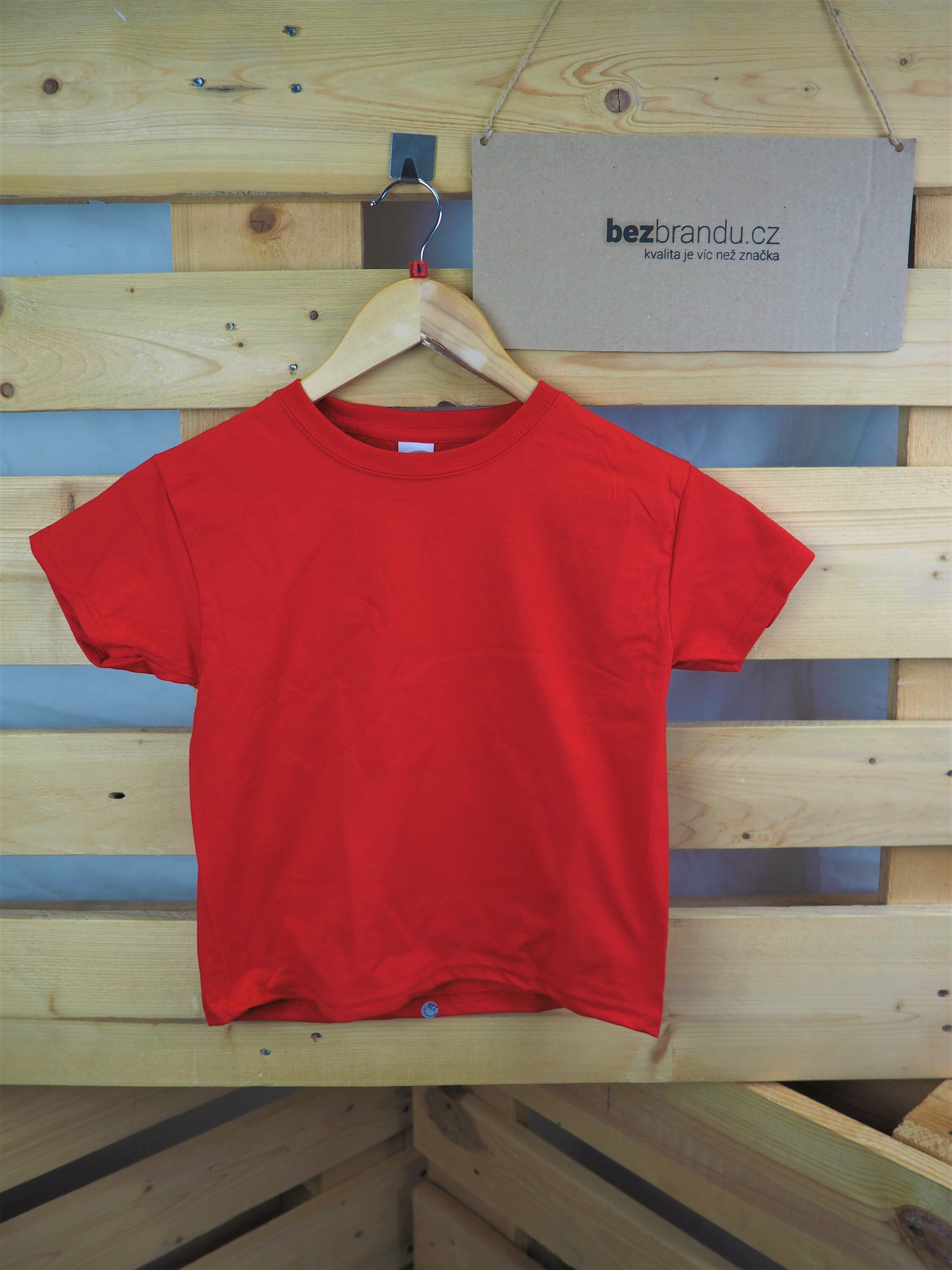 Dětské tričko - červené vel. 3- 4 r.