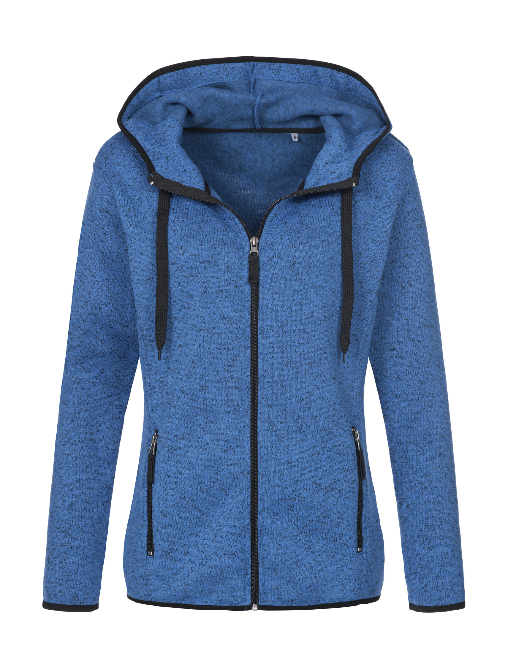 Dámská fleece pletená bunda Velikost: L, Barva: Modrá