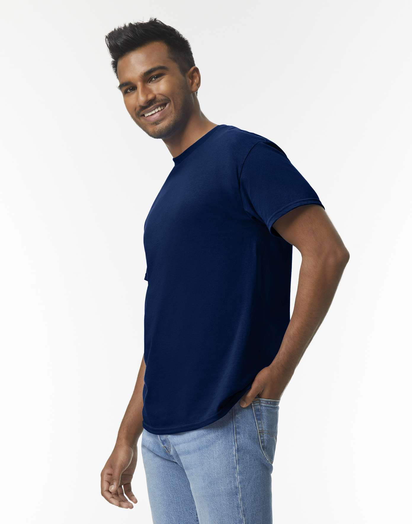 Pánské tričko Heavy Cotton Velikost: L, Barva: Tmavě modrá