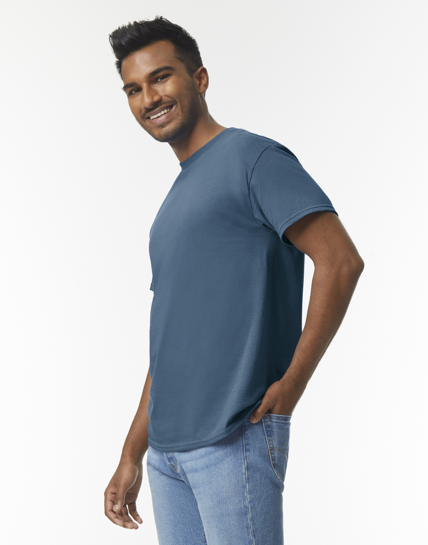 Pánské tričko Heavy Cotton Velikost: L, Barva: Modrá