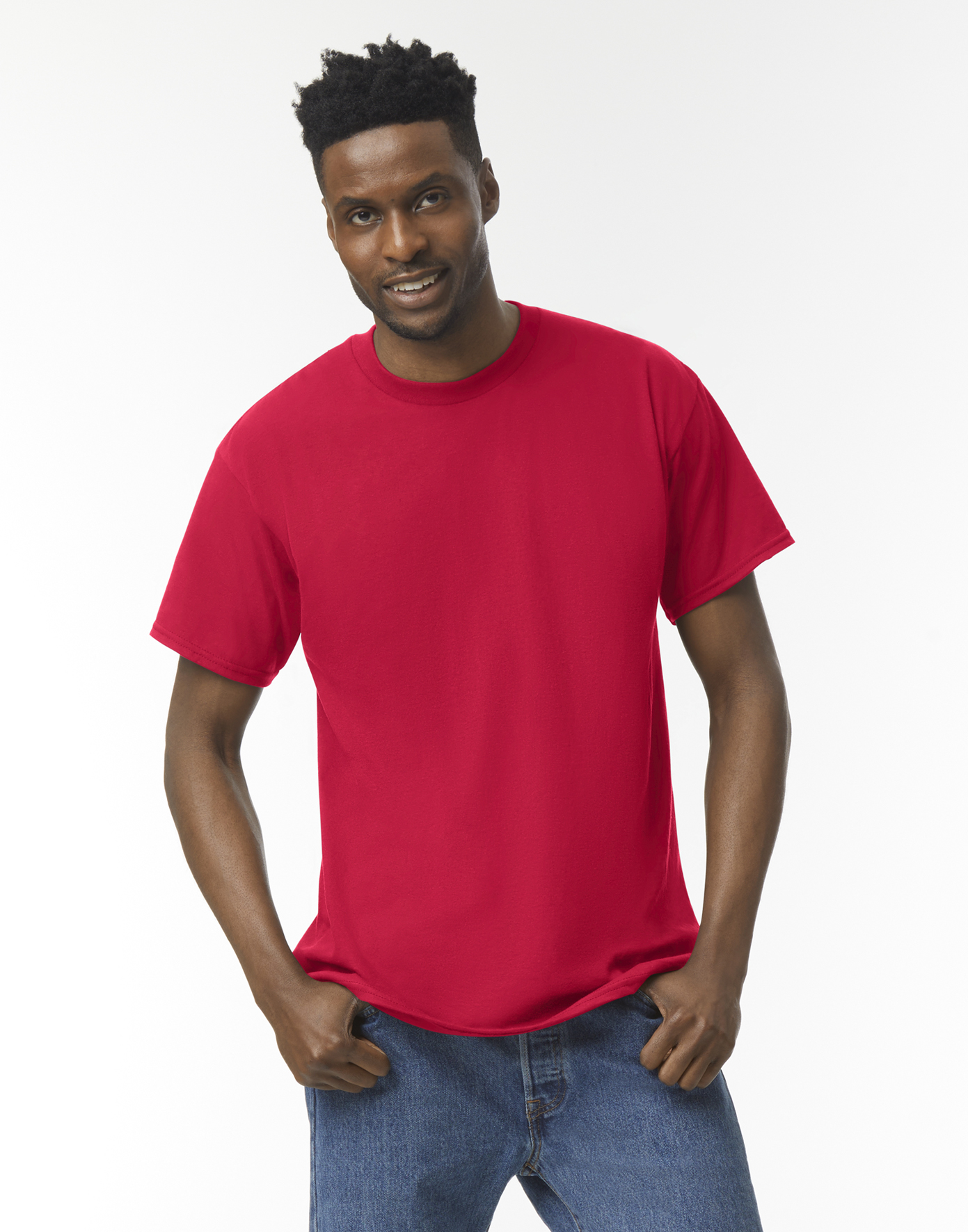Pánské tričko Heavy Cotton Velikost: XXL, Barva: Červená