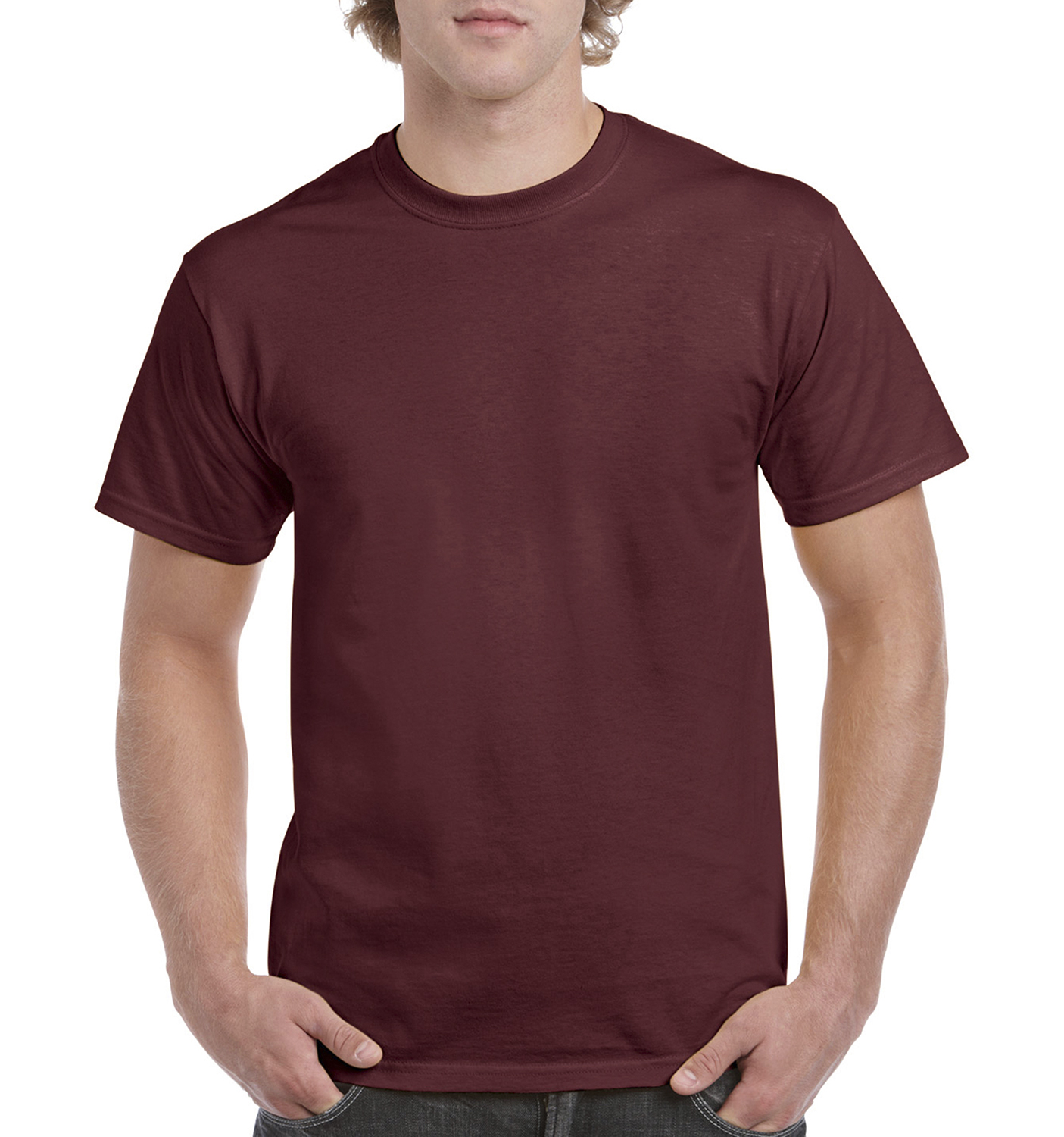 Pánské tričko Heavy Cotton Velikost: XXL, Barva: Burgundy