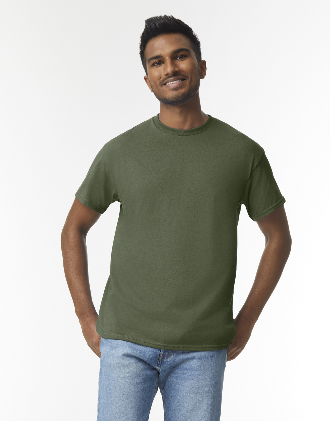 Pánské tričko Heavy Cotton Velikost: L, Barva: Tmavě zelená