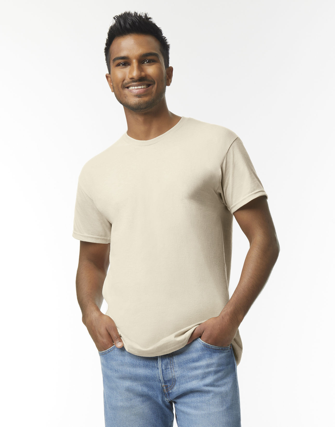 Pánské tričko Heavy Cotton Velikost: S, Barva: Béžová