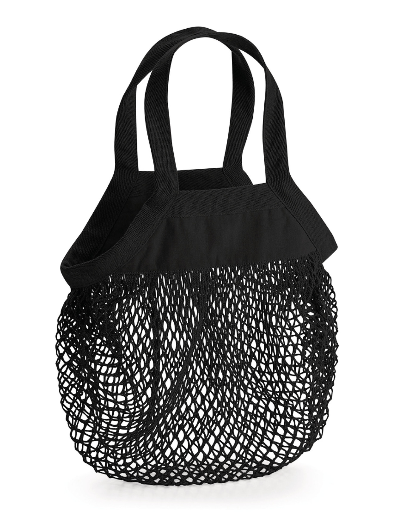 Organická bavlněná taška se síťovinou Barva: Černá
