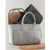 Velká plstěna nákupní taška s kapsami (Velikost One Size, Barva Grey Melange)