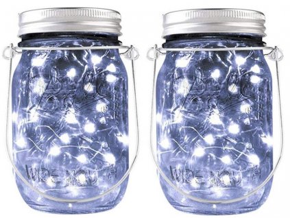 6206 bezdoteku ledsolar solarni zavesna vanocni sklenice s retezem studena bila 2 ks ipro 1w studena bila