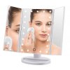6008 1 bezdoteku tripanelove kosmeticke make up zrcatko s led osvetlenim bile zvetsovaci