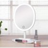 6011 2 bezdoteku kosmeticke make up nabijeci zrcatko s 16x led osvetlenim bile