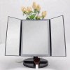 6017 2 bezdoteku tripanelove kosmeticke make up zrcatko s led osvetlenim velke cerne