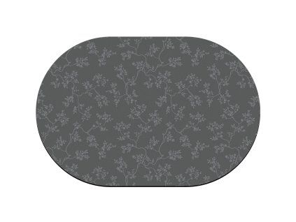 科技绒 C 暖春印花A 椭 白色60x40x0.4cm