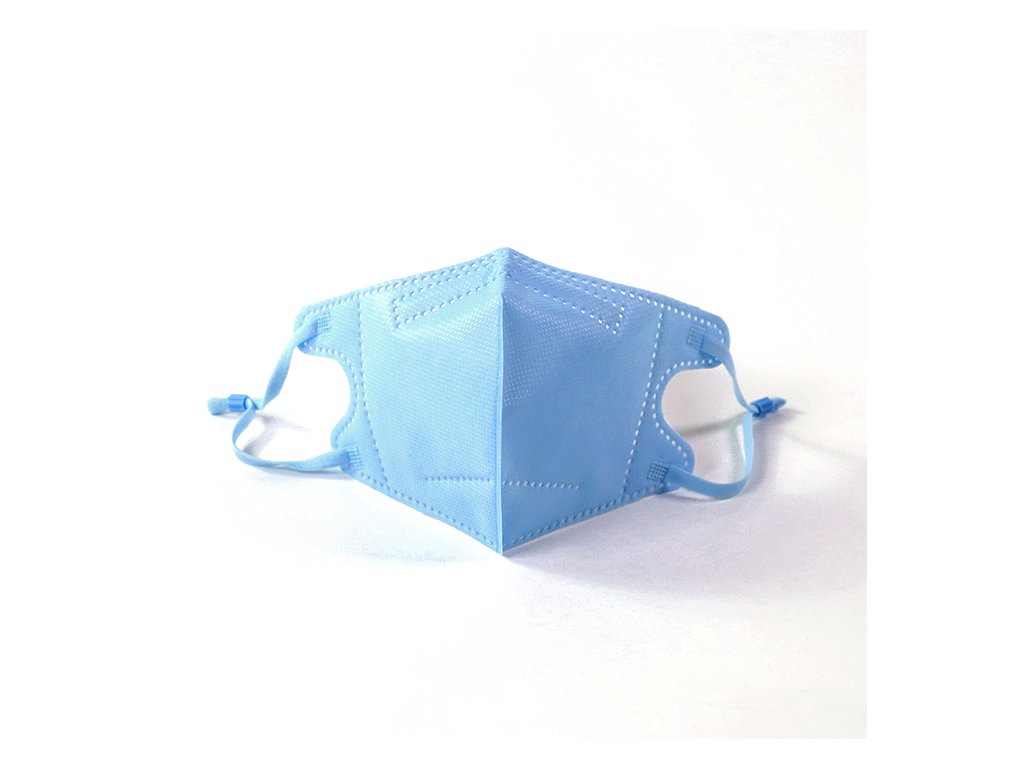 Bezdoteku 1x respirátor respiračná rúška N95 FFP2 pre deti modrá