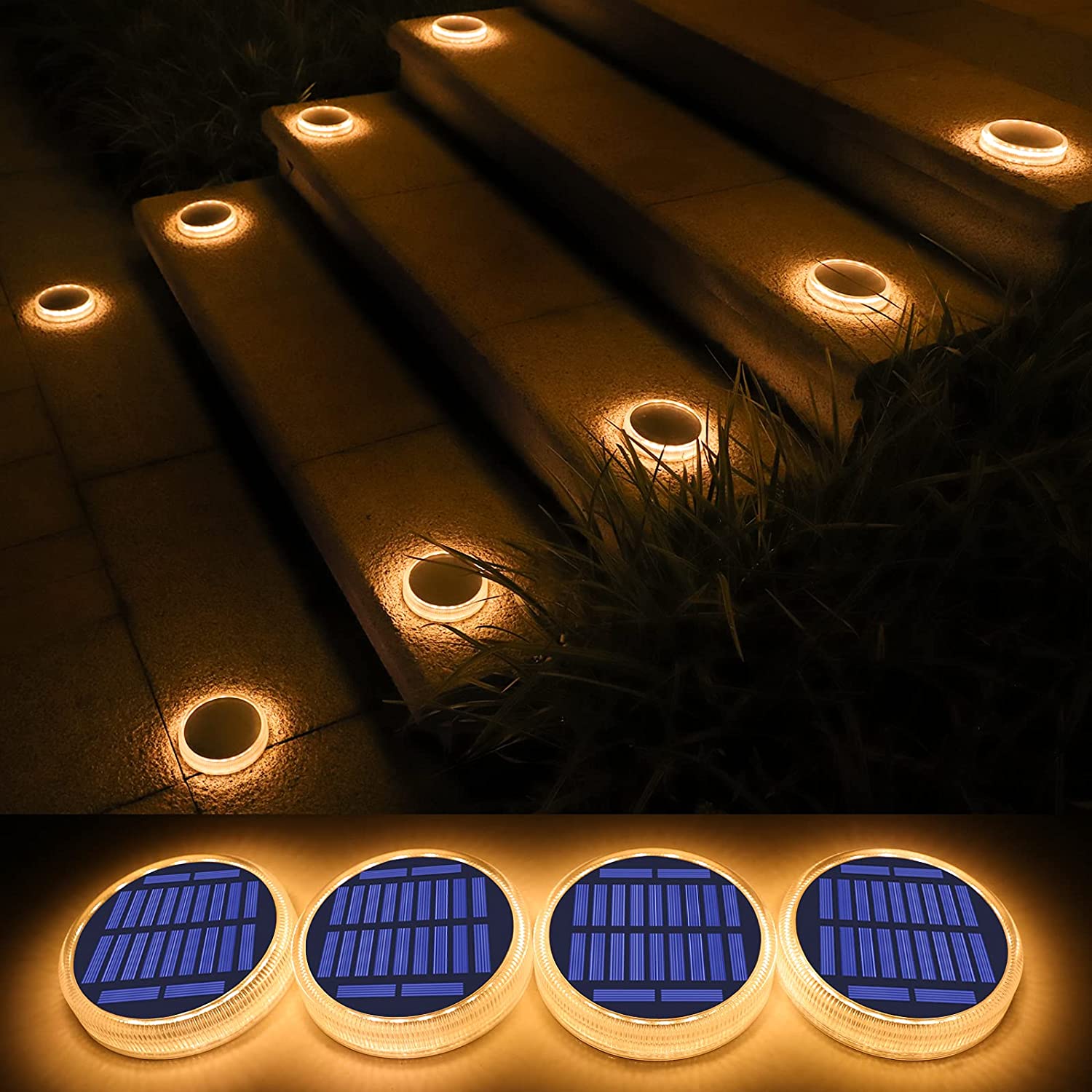 Bezdoteku LEDsolar 17Z vonkajšie svetlo na zapichnutie do zeme 4 ks, 17 LED, bezdrôtové, iPRO, 1W, teplá farba